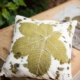 cuscino cotone ecoprint ippocastano