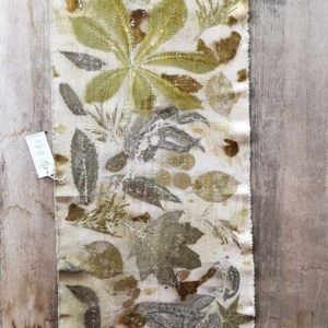 runner lino ecoprint ippocastano